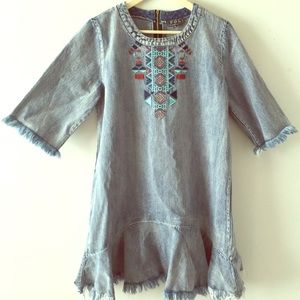 Beautiful Bohemian Denim Dress